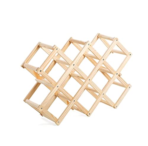 Soporte para botellas de vino RUVOO de madera para 10 botellas miniatura 1