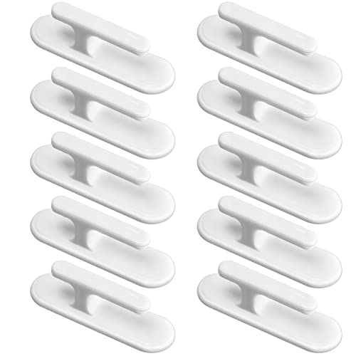 Image of GCRQ 10 Pieces Blind Cord Winder Safety Window Blind Cord Safety Wall Hook Wrap Cleats Blinds String Holder Baby Proofing No Tools Needed Easy Installation with Adhesive