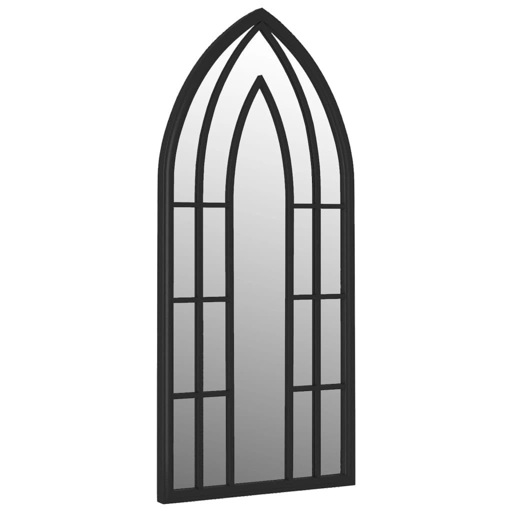 Gecheer Spiegel Wandspiegel Türspiegel Spiegel Für Eingänge Und Schlafzimmer Schwarz 70x30 cm Eisen für den Innenbereich 3093526