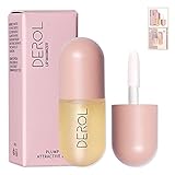 JollaLuna Lip Plumper, Derol Natural Lip Enhancer, Lip Plumping Lip Gloss, Lip Care serum, Hydrating & Moisturizing Clear Lip Gloss, Tingling Lip Plumper Fuller, Promote Full Sexy Soft Lips, 5.5 mL
