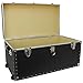 Seward Trunk Trailblazer Oversized Footlocker Trunk with Wheels, Black, 31-inch (SWD5231-11)