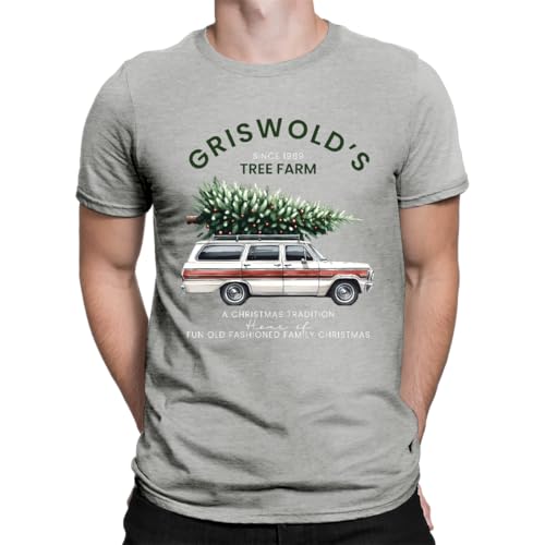 Griswolds Tree Farm - Weihnachten Christmas Herren T-Shirt Grau XL