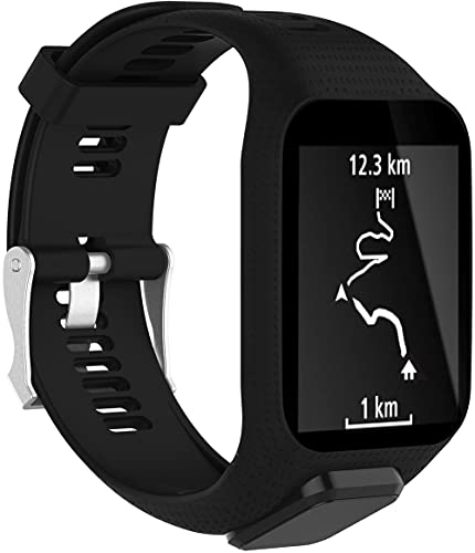 Gransho Compatible avec TomTom Spark/Spark 3 / Runner 2 / Runner 3 / Golfer 2 / Adventurer Bracelet de montre en silicone