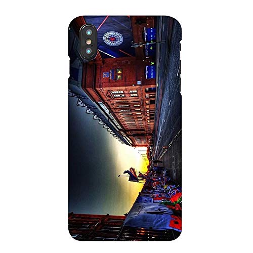 Ultra Retro Football Cases Glasgow Rangers Ibrox for iPhone XR - Hard Silicone Phone Case Cover