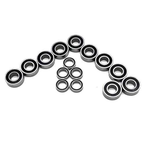 Image of 15pcs Rubber Sealed RC Ball Bearings Kit 5x8x2.5mm 5x11x4mm Compatible with Tamiya Grasshopper Lunchbox Hornet 1 /10 RC Car Upgrade Parts