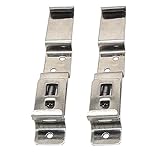 2 x Trailer Number Plate Clips Holders Spring Loaded Stainless Steel LMX1867 by NANDEYIBI