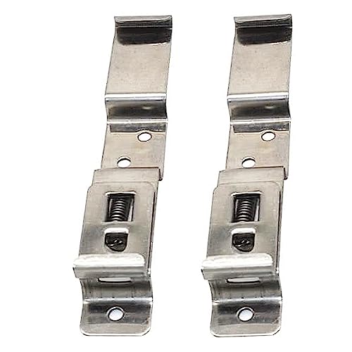2 x Trailer Number Plate Clips Holders Spring Loaded Stainless Steel LMX1867 by NANDEYIBI