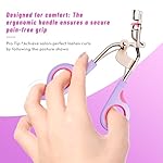 Eye Lash Curler with 6 Replacement Pads, Whalrace Eyelash Curlers Superior Curling Effect, Beautiful and Easy to Identify, Valentine's Day Gift for Her, Beauty Enthusiasts -Rose Gold Purple Red - Image 4