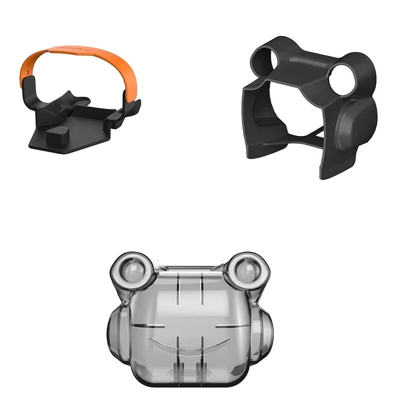 SOLKIN Drone Accessories for Mini 3 Pro Gimbal Lens Protection Cover Lens Hood for DJI Mavic Mini 3 Pro Drone Lens Cover Sunshade Protection Cap (Color : Black 3 in 1)