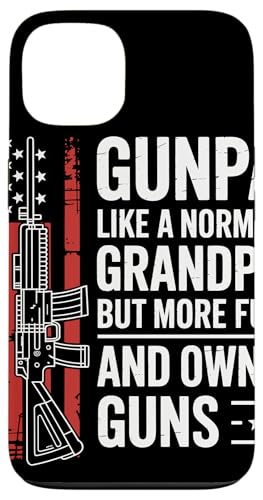 Gunpa Like A Normal Grandpa But More Fun And Owns Guns 祖父 スマホケース iPhone 13 用
