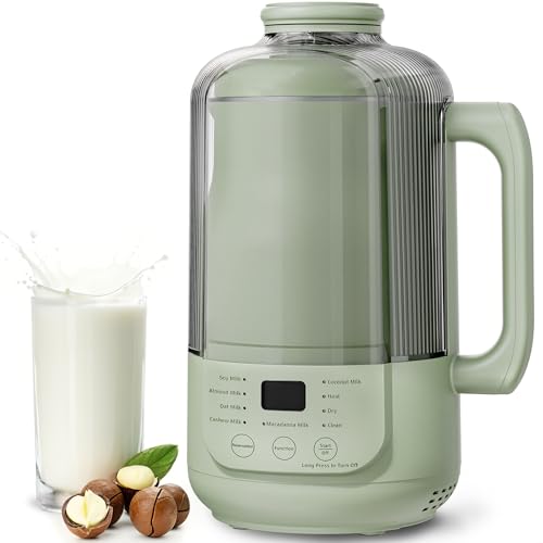 ComeWay 40oz Nut Milk Maker Blender, 9 in 1 Nut Milk Maker Machine for Soy Almond Oat Plant-Based...