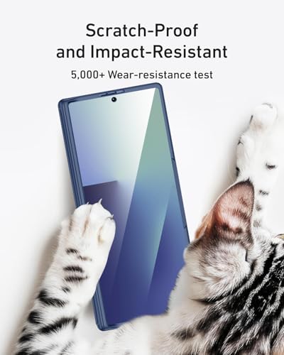 Coque Samsung Z Fold 7 anti-rayures protégeant la charnière et l'écran des regards indiscrets