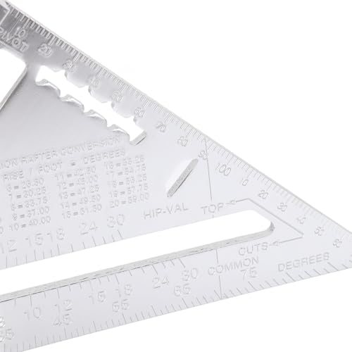 Escuadra de Carpintero de Aleación de Aluminio con Medidor de Ángulos miniatura 5