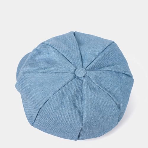 Gorra estilo boina de mezclilla para mujer miniatura 3