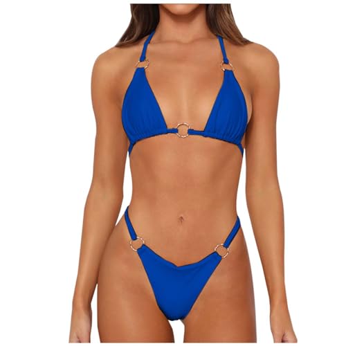 Maillot de bain deux pièces taille haute dissimulant les rondeurs