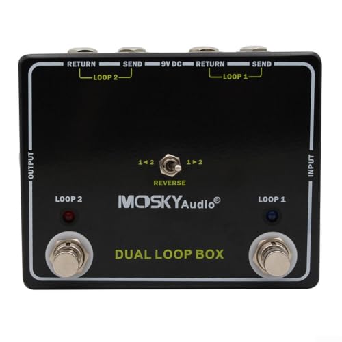 Aluminium Alloy Dual Loop Switcher Pedal Black