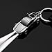 Keychain Flashlight,JOBON Leather Valet Key Chain Flashlights with 2 Extra Key Rings and Gift Box Zinc Alloy Car Key chains for Men and Women,Christmas Stocking Stuffers