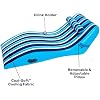 Aqua Ultra-Comfort Floating Pool Chair & Lake Raft with Pillow Heavy Duty Pool Float, Lake Floating Chair
