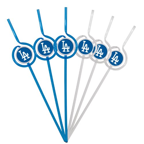 Pitillos deportivos de Los Angeles Dodgers, pack de 6 miniatura 1