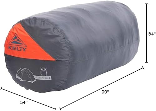 Miniatura 6 de Kelty Night Owl - Tienda de campaña para mochilero y camping (2019 - Versión actualizada de Trail Ridge Tent) - Diseño ligero más puertas de gran