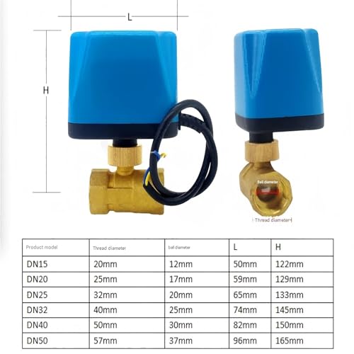 Vanne de régulation DN50 en laiton durable normalement ouverte 12V 24V - 8