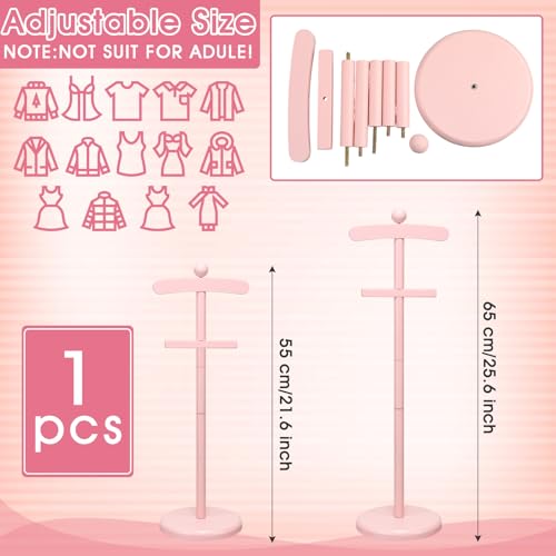 Image of Bucherry 2 Pack Baby Clothes Display Stand Clothe Rack Baby Shower, Pink