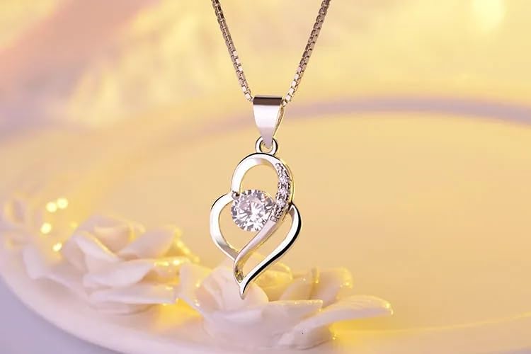 Cristal Heart Proste Choker Collar Collares para Mujeres Regalos de Boda