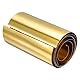 QUARKZMAN Messingplatten 2000x100x0.1mm, Messingblech Streifen Messingfolie Blech, Messing Blechplatten Gold Messingstreifen für Industrie Elektrische Reparaturen Kunsthandwerk