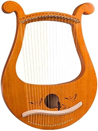 FLFL Lyre Lyre Harp 19 String Greek Violin 19 String Lyre Unique Patterns Carved Phonetic Symbols for Music Lovers Beginners image 5