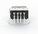 USB Type A Jack, Right Angle PCB, White Insulator (10 pieces)