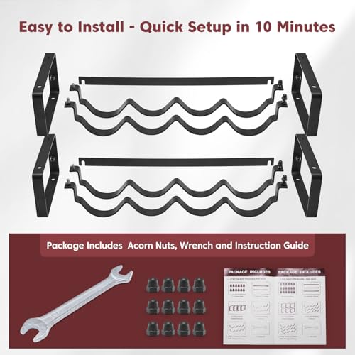 Icohot ICO-JJ2401B Stackable Wine Rack Countertop thumb #3