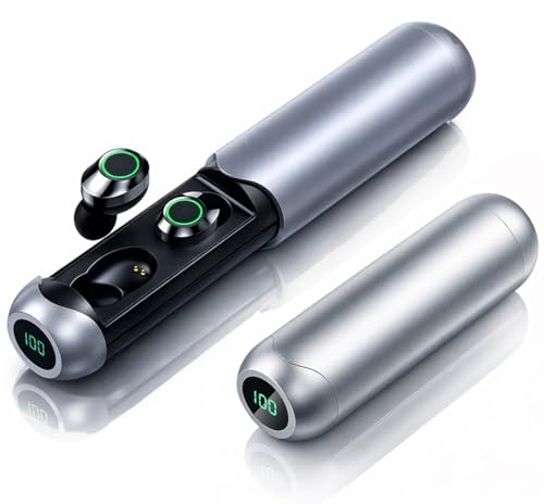 Image of BQ40 Pull Out Design TWS Wireless Earphones, 30 Hrs Playtime with Fast Charging, Bluetooth v5.4, 60Ms Low Latency Earbud for Gaming, IPX5 Sweat Resistance, 13mm Driver, Built-in Mic (Silver)