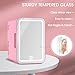 6L Mini Fridge Cooler & Warmer with 3-Color LED Mirror, Portable Skincare Fridge for Cosmetics, Drinks, Cars - AC/DC Dual-Power, Ultra Quiet Beauty Cooler
