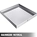 VEVOR 32 x 30 Inch Washing Machine Pan Galvanized Steel Heavy Duty Compact Washer Drip Tray with Drain Fitting