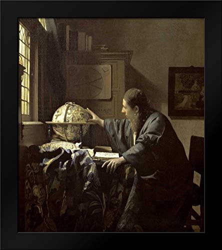 The Astronomer Framed Art Print by Vermeer, Johannes