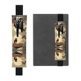 Design multifonction : Black HHGFASD The owl on the small boat Pattern Pencil case Combinant stylo case and bookmarket, le design élastique peut facilement accueillir 2 à 3 stylos de 20,3 à 25,4 cm, permettant un positionnement rapide des pages de notes pendant le voyage.