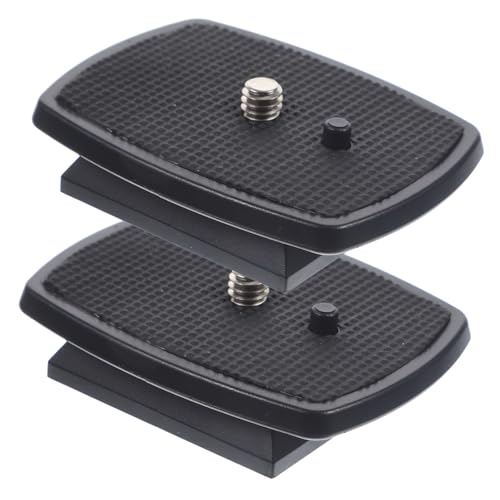 NOLITOY 2 Piezas Placa de Liberación Rápida para Trípode de Cámara Resistente al Desgaste Antideslizante de Fácil Instalación Compatible con Rack de Cámara