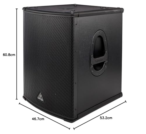 Behringer B1500XP High-Performance 3000W Aktiver PA Subwoofer mit 15\ Turbosound Lautsprecher und Integriertem Stereo-Crossover