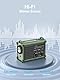 ROCAM Kurbelradio, 12000mAh Notfallradio mit 8500mm² Solarpanel & 650mA Kurbel, Tragbar Solar Weltempfänger Radio mit AM/FM Empfang, LED Taschenlampe&Leselicht, USB, SOS für Camping, Notfälle&Blackout
