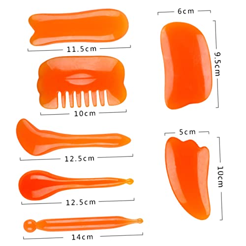 Beavorty 1 conjunto de 7 peças de ferramentas de arranhão, ferramentas de escultura corporal, pedra