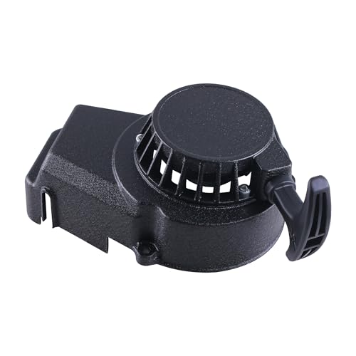 Aluminium Seilzugstarter, Rückstoß Seilzugstarter Easy Pull Starter für 2-Takt 47cc/49cc Pocket Bike, Minimoto, Cross, ATV & Quad, robust und korrosionsbeständig, einfache Bedienung