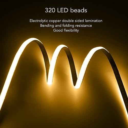 Tira LED COB 10 metros con 480 LED alta luminosidad flexible miniatura 7