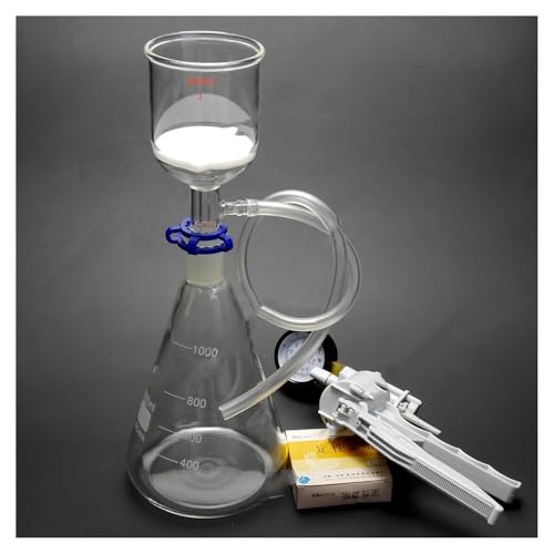 Flacon 1L pour filtration sous vide avec entonnoir 200ml et papier filtre