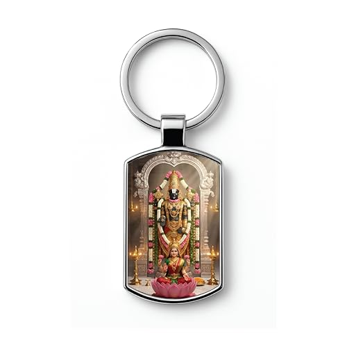 Image of Stylish Metal Keychains with Permanent Glossy Print - Inspirational Quotes & Spiritual Designs - Perfect Key chains for loved ones, Personal Use, Gifts & Return Gifts