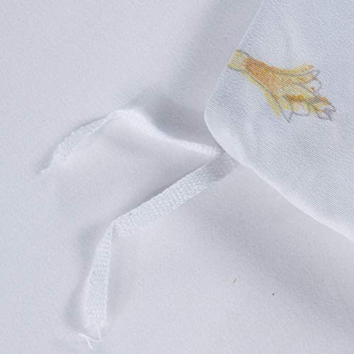 Getiann Floral Duvet Cover Set Full/Queen Comforter Cover Set Spring Plant Printed 90"X90"（1 Comforter Cover And 2 Pillow Shams Soft Bedding Set #TOP4