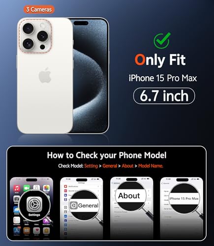 Image of FNTCASE for iPhone 15 Pro-Max Case: Matte Magnetic Phone Cases with Screen Protector Compatible with Magsafe Slim Anti Yellowing Rugged Shockproof Protective Translucent Cell Phone Cover (C-Blue)