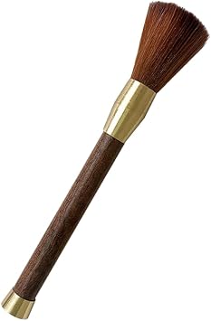 Coffee Grinder Cleaning Brush, Wood Handle & Natural Bristles Wood Dusting Espresso Brush Accessories for Bean Grain Coffee Tool Barista Home Kitchen, Brown