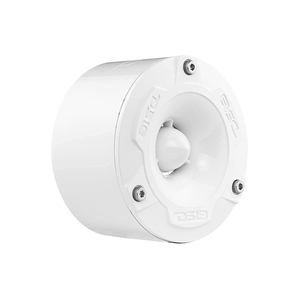 DS DS18 NXL-T1 Marine VC Tweeter Tipo Bala de Aluminio Resistente al Agua, 240 W máx., 4 ohmios, Crossover Integrado, Ideal para Barcos, Deportes de Motor, Motocicletas, ATV UTV (2 Altavoces)