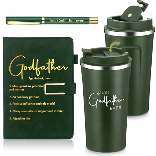 Skybooly 3 Pcs Godfather Proposal Birthday Gifts Sets for Men, Green