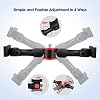 ChromLives Dual Cold Shoe Mount Universal Cold Shoe Adapter with 1/4 Thread Holes Rotatable Camera Shoe Extension Bracket for Microphone,Led Light